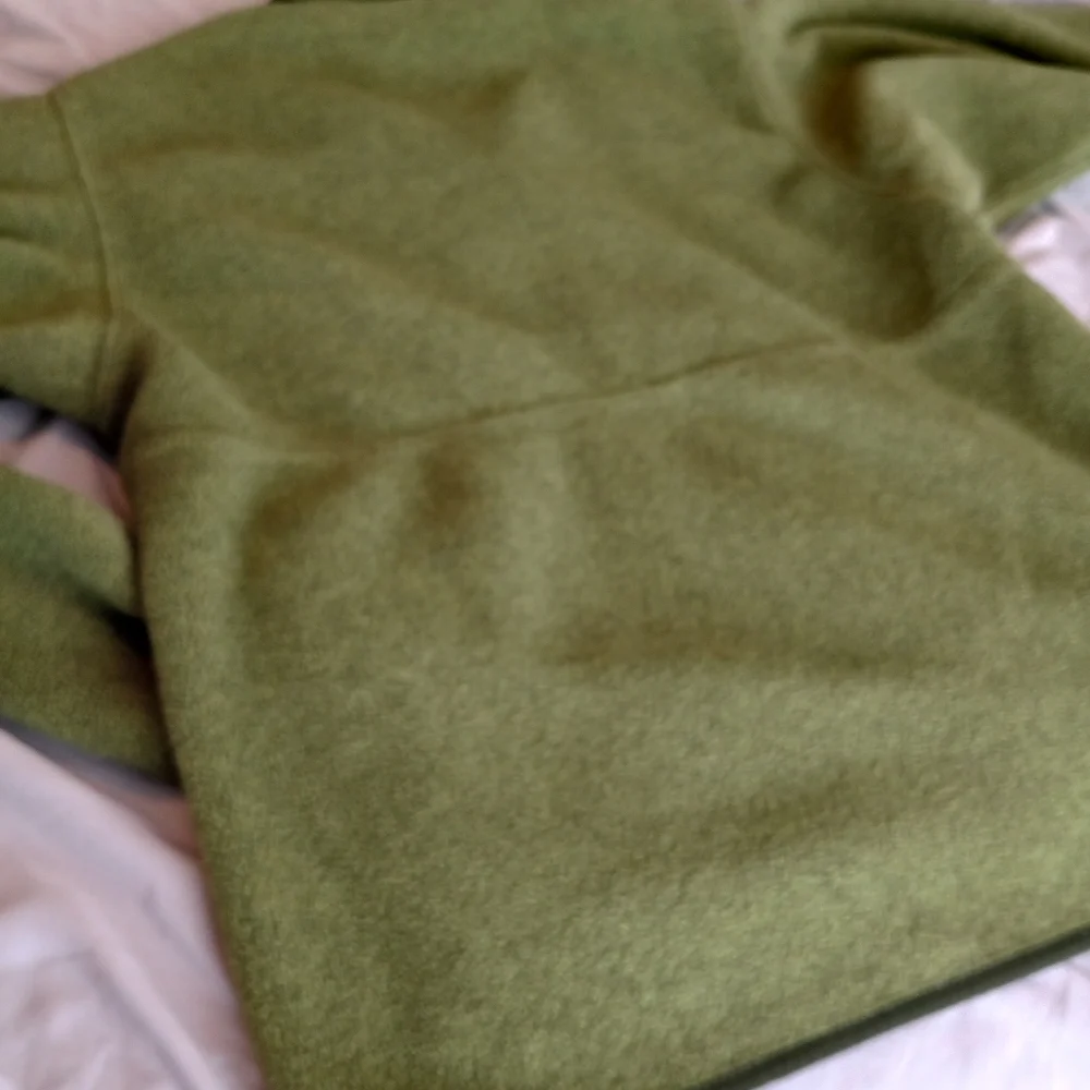 Vintage Patagonia Synchilla Marsupial 1/2 Zip Pullover Men's Medium Olive Green - Picture 5 of 7